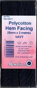 HEMLINE HANGSELL - Bias Hem Facing 25mm x 3m - navy