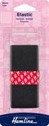 HEMLINE HANGSELL - Elastic  Knitted 40mm x 1m - black
