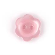 HEMLINE BUTTONS - Flat Flower Button - pink 13mm